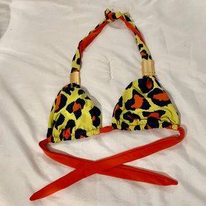 L*Space reversible leopard bikini top